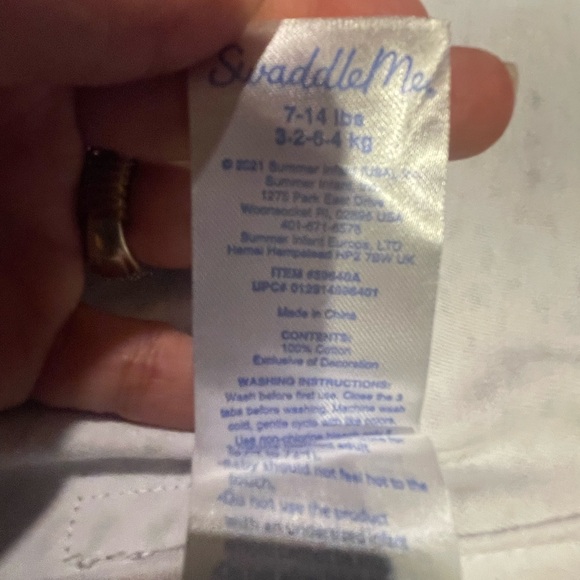 Swaddle Me Baby SleepSack Dot Gray 100%Cotton, Size SM-MD 0~3 Month & 7~14 Lbs - Picture 11 of 16